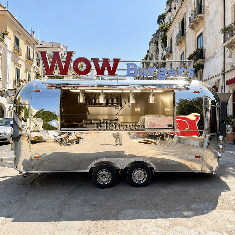 Coffee Equipment In China - Stainless Steel Food Trailer Food Concession