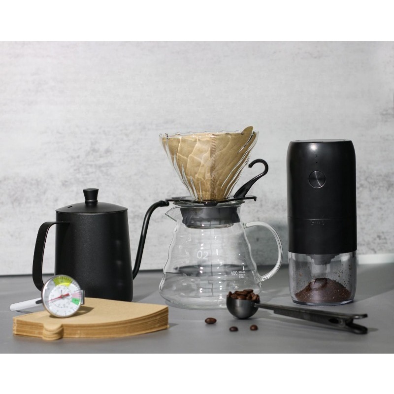Hand brewed coffee pot set gif - Coffee Equipment Gift Set ulasan dan harga