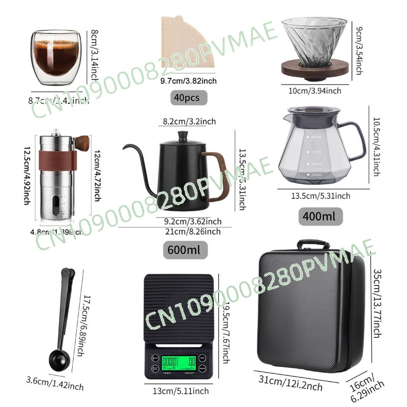 Hand pour-over coffee set outd - Coffee Equipment Gift Set ulasan dan harga