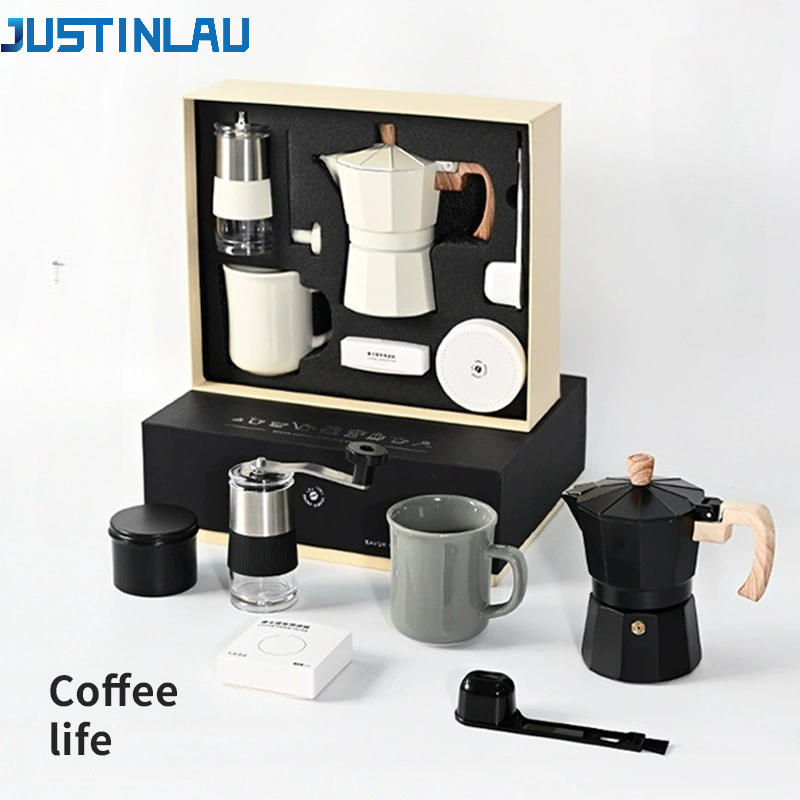 JUSTINLAU Manual Coffee Grinde - Coffee Equipment Gift Set ulasan dan harga